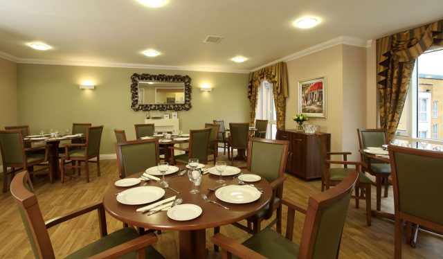 Spacious dining area at Water Mill House